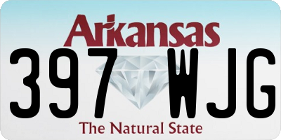 AR license plate 397WJG