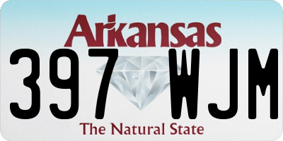 AR license plate 397WJM