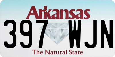 AR license plate 397WJN