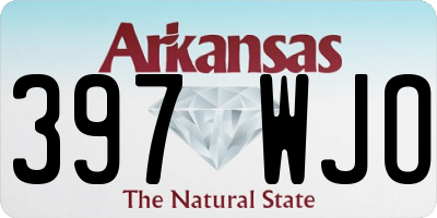 AR license plate 397WJO