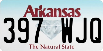 AR license plate 397WJQ