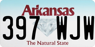 AR license plate 397WJW
