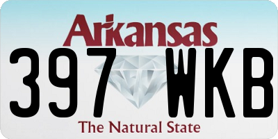 AR license plate 397WKB
