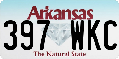 AR license plate 397WKC