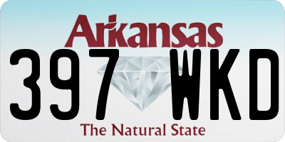 AR license plate 397WKD