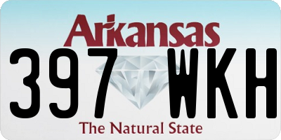 AR license plate 397WKH