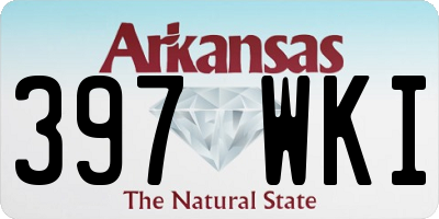 AR license plate 397WKI