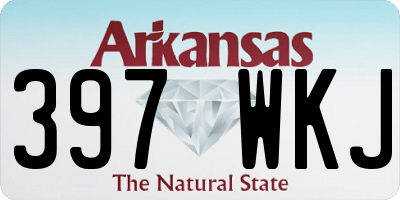 AR license plate 397WKJ