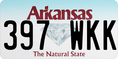 AR license plate 397WKK