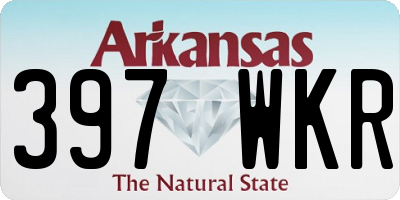 AR license plate 397WKR