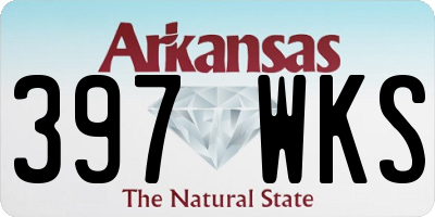 AR license plate 397WKS