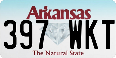 AR license plate 397WKT