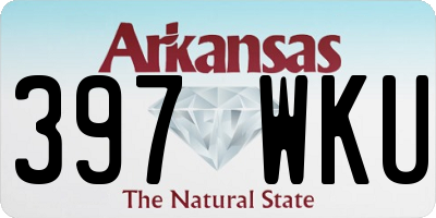 AR license plate 397WKU