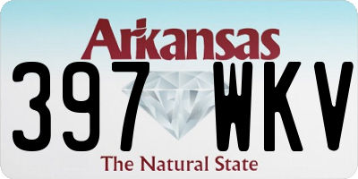 AR license plate 397WKV