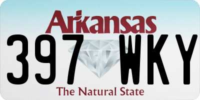 AR license plate 397WKY
