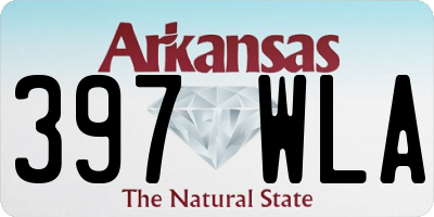 AR license plate 397WLA