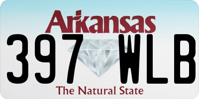 AR license plate 397WLB