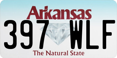 AR license plate 397WLF