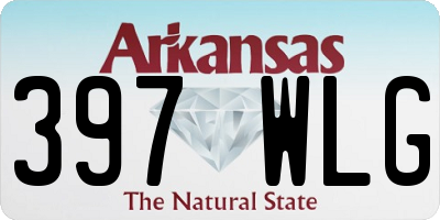AR license plate 397WLG