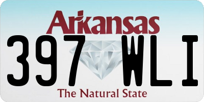 AR license plate 397WLI