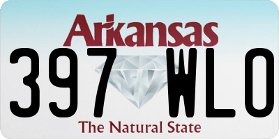 AR license plate 397WLO