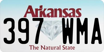 AR license plate 397WMA
