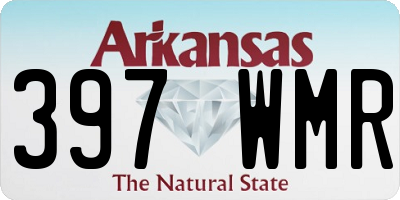 AR license plate 397WMR