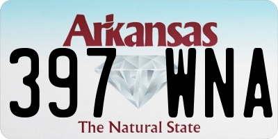 AR license plate 397WNA