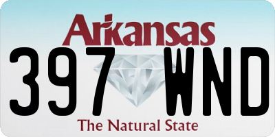 AR license plate 397WND
