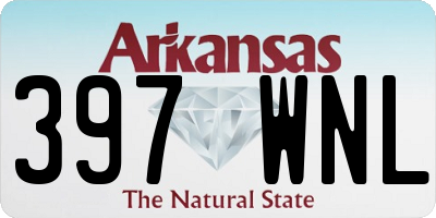 AR license plate 397WNL