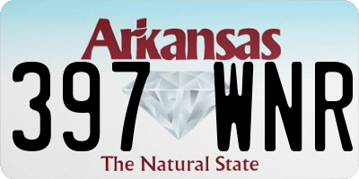 AR license plate 397WNR