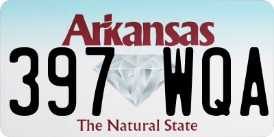 AR license plate 397WQA