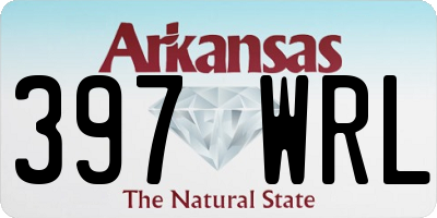 AR license plate 397WRL