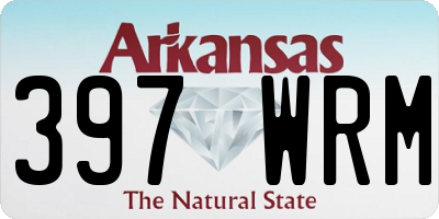 AR license plate 397WRM