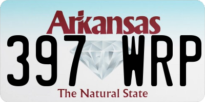 AR license plate 397WRP