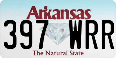 AR license plate 397WRR