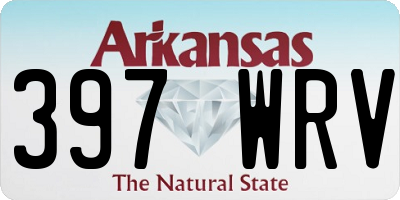 AR license plate 397WRV