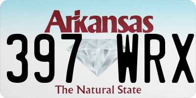 AR license plate 397WRX