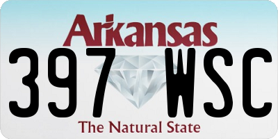 AR license plate 397WSC