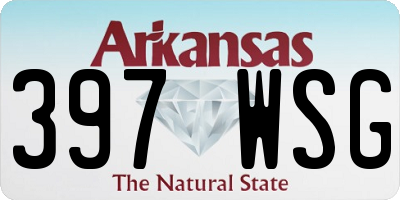AR license plate 397WSG