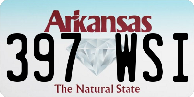 AR license plate 397WSI