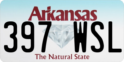 AR license plate 397WSL