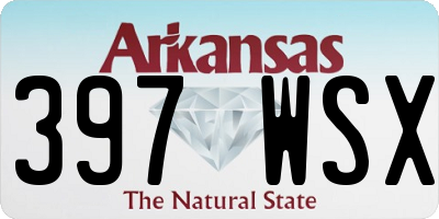 AR license plate 397WSX