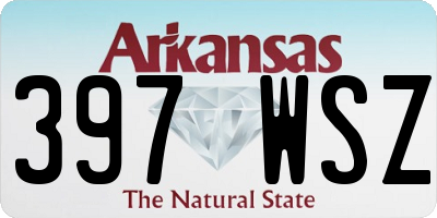AR license plate 397WSZ