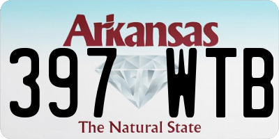 AR license plate 397WTB
