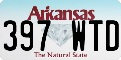 AR license plate 397WTD