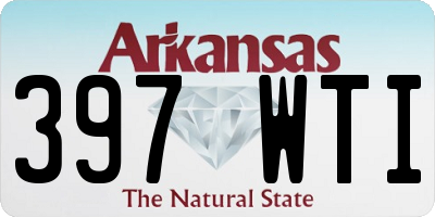 AR license plate 397WTI