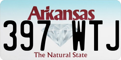 AR license plate 397WTJ