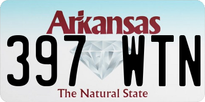 AR license plate 397WTN