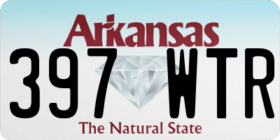 AR license plate 397WTR